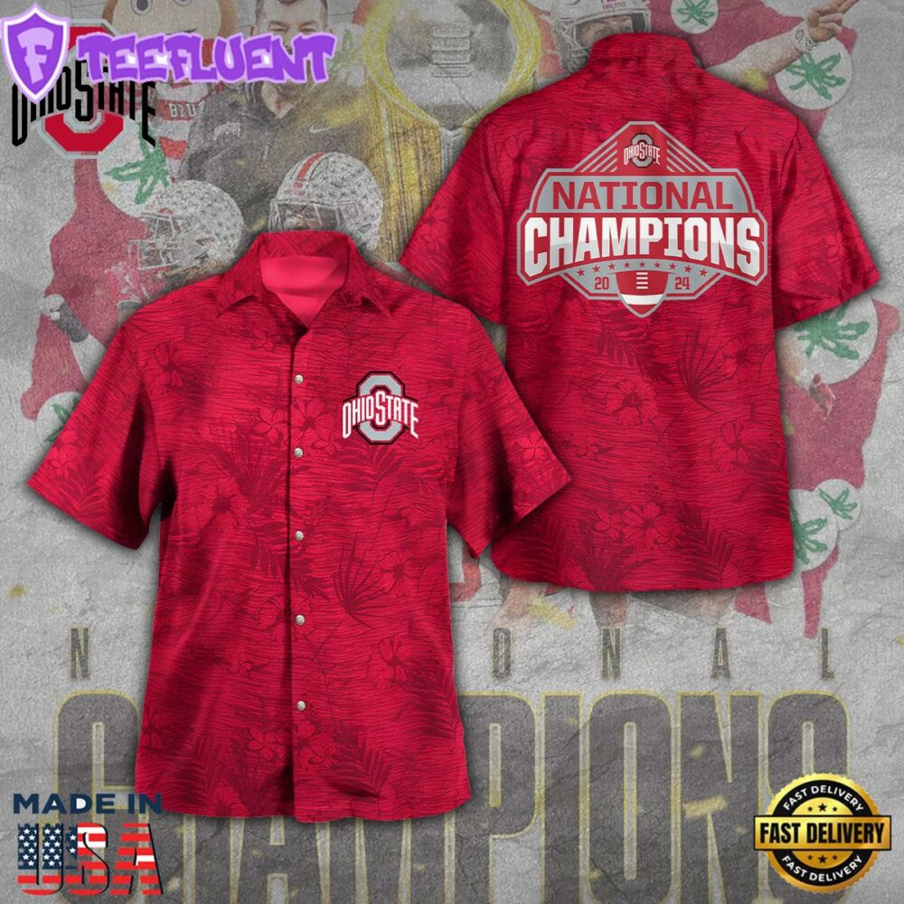 Ohio State Buckeyes Football 3D Gift Summer Hawaiian Shirt For Man And Women