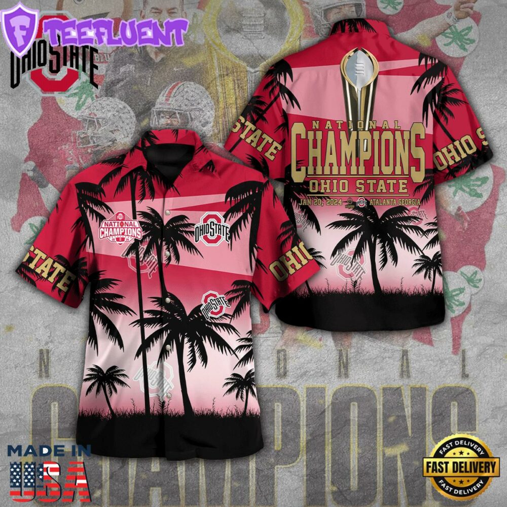 Ohio State Buckeyes Football 3D Gift Summer Hawaiian Shirt For Man And Women