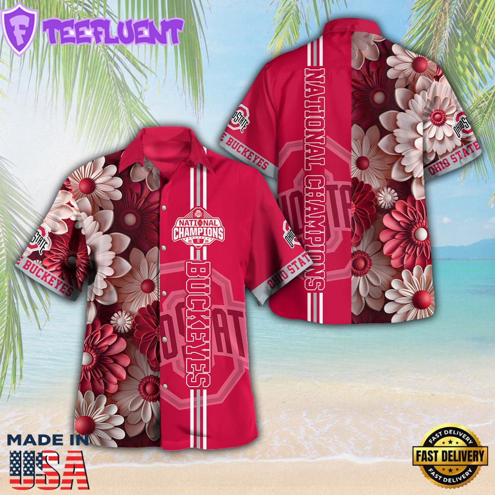 Ohio State Buckeyes Football 3D Hawaiian Shirt Gift Fans