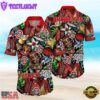 Ohio State Buckeyes Ncaa Mens Floral Special Design Hawaiian Shirt