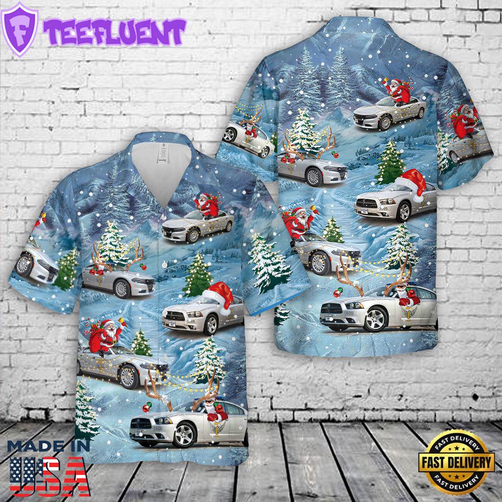 Ohio State Highway Patrol Christmas Hawaiian Shirt