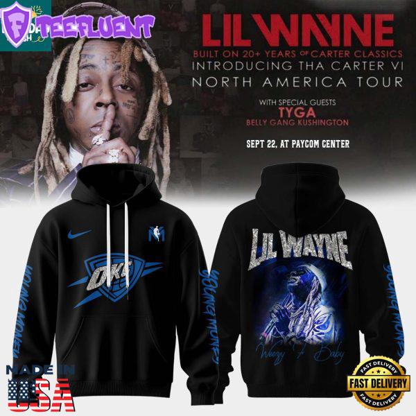 Oklahoma City Thunder Lil Wayne 2025 Tha Carter VI North America Tour Hoodie