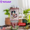 Oklahoma Sooners NCAA Mickey Mouse Glitter Custom Stanley Quencher 40oz Stainless Steel Tumbler With Handle