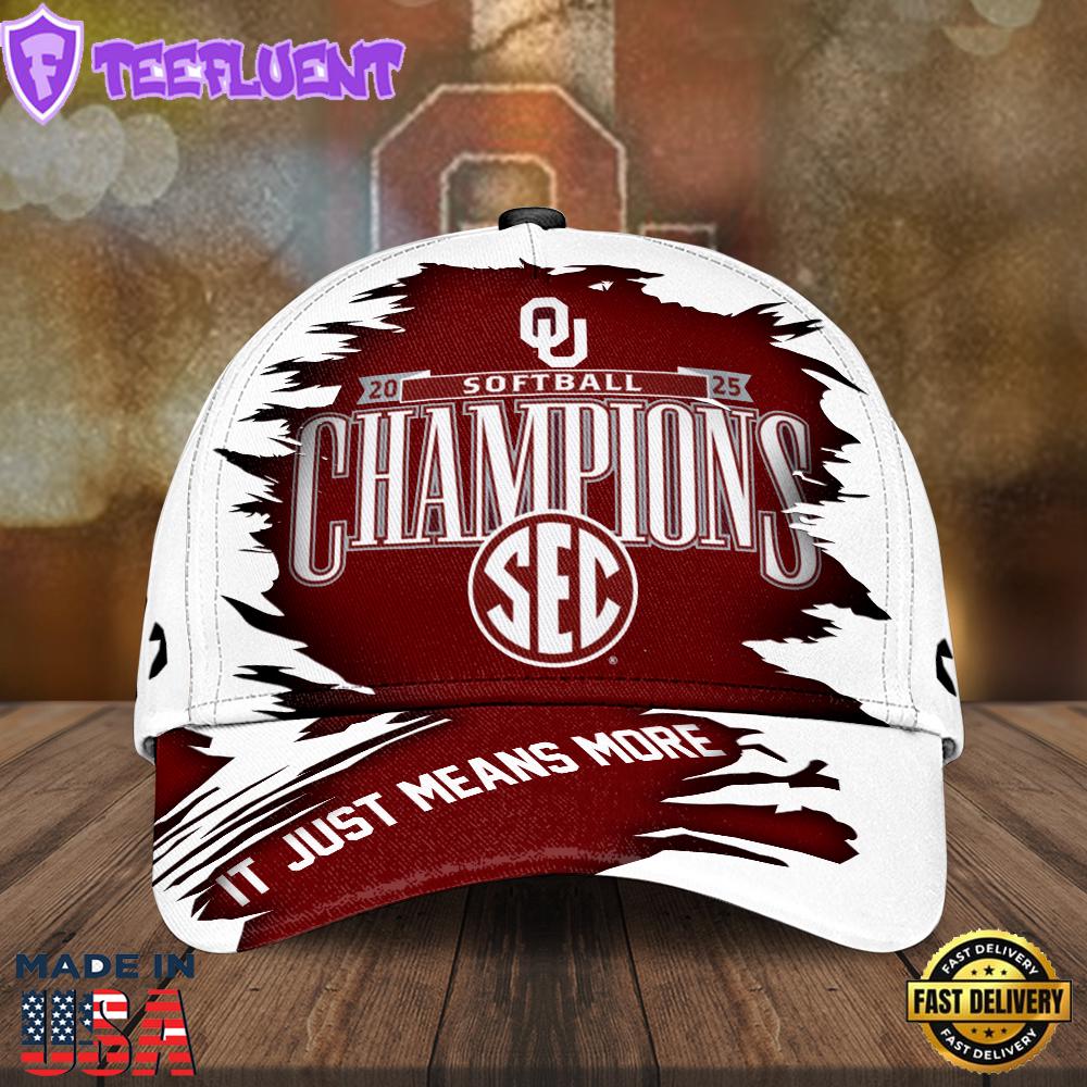 Oklahoma Sooners Women's Softball Classic 3D Cap Hot 2025