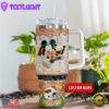 Oklahoma State Cowboys NCAA Mickey Mouse Glitter Custom Stanley Quencher 40oz Stainless Steel Tumbler With Handle