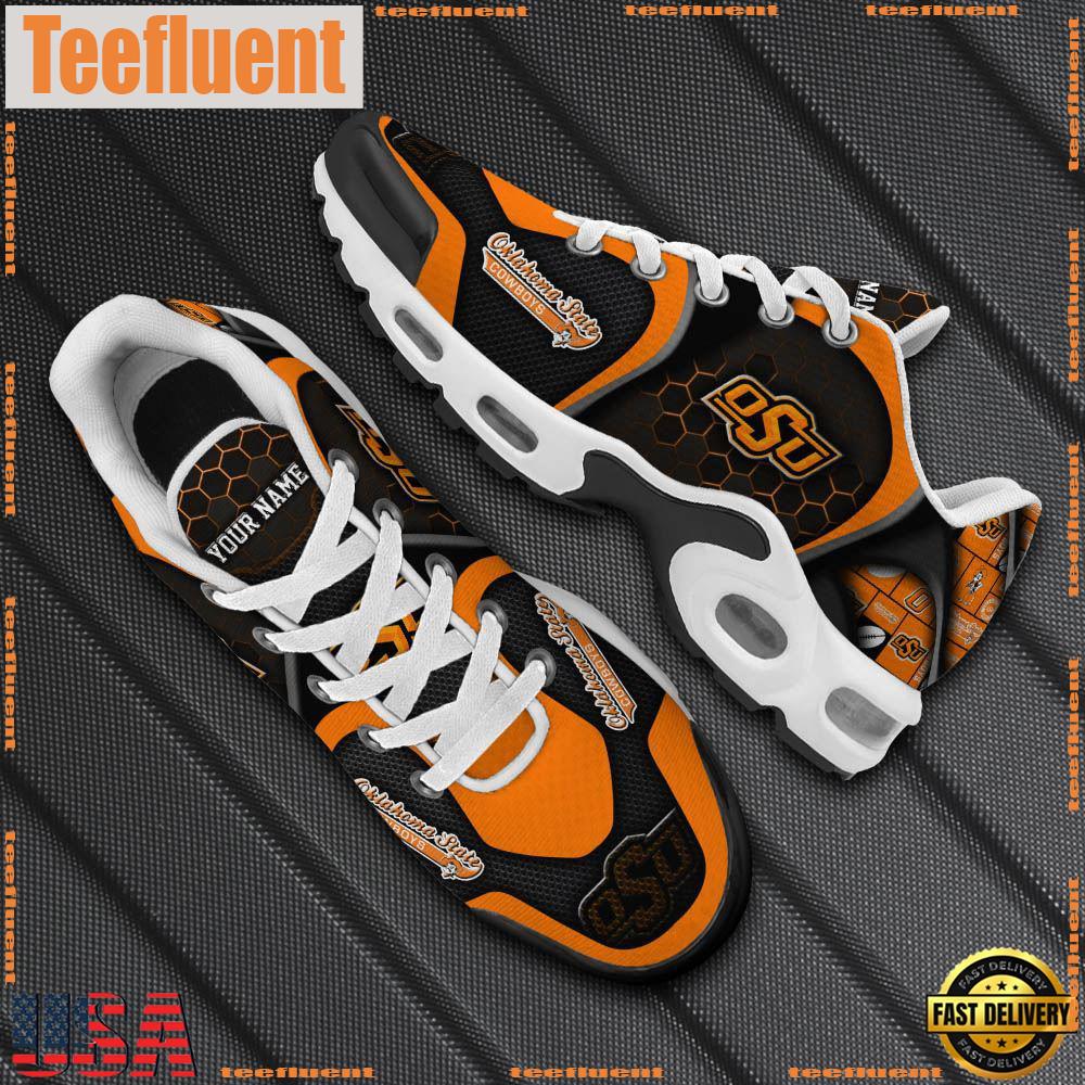 Oklahoma State Cowboys Tn Shoes Personalized Your Name, Football Team Shoes