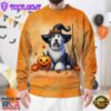 Old English Sheepdog In Spooky Autumn Halloween 3D Shirt