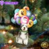 Old English Sheepdog With Balloons Christmas Ornament, Gift For Christmas