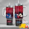 Ole Miss Rebels NCAA Mickey Mouse Custom Stanley Quencher 40oz Stainless Steel Tumbler With Handle