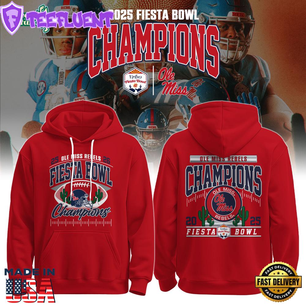 Ole Miss Rebels Special Fiesta Bowl Champions Limited Edition Hoodie