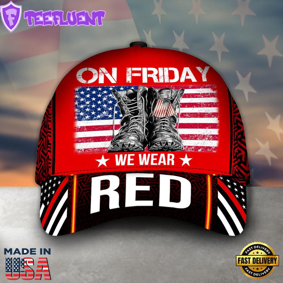 On Fridat We Wear Red Veteran Classic Cap