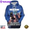 One Nation Under God American Flag Hoodie For