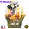 One Nation Under God Hoodie Jesus Bald Eagle American Flag Hoodies Jesus Hoodie