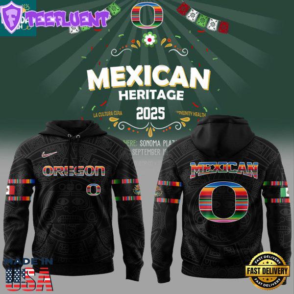 Oregon Ducks Celebrating Mexican Heritage Month 2025 Honor Hoodie