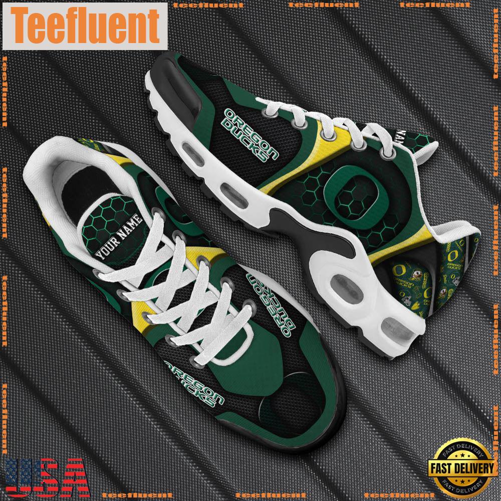Oregon Ducks Tn Shoes Personalized Your Name, Football Team Shoes