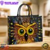 Owl Leather Style 4 Leather Bag Gift For Owl Lovers Christ Gifts Leather Bags