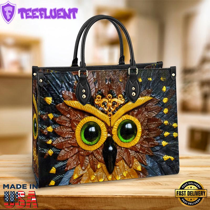 Owl Leather Style 4 Leather Bag Gift For Owl Lovers Christ Gifts Leather Bags