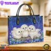 Owl Lover Pu Leather Bag Gift For Owl Lovers Christ Gifts Leather Bags