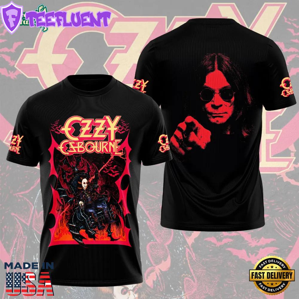 Ozzy Osbourne Demon Shadow Premium 3D Graphic Apparel
