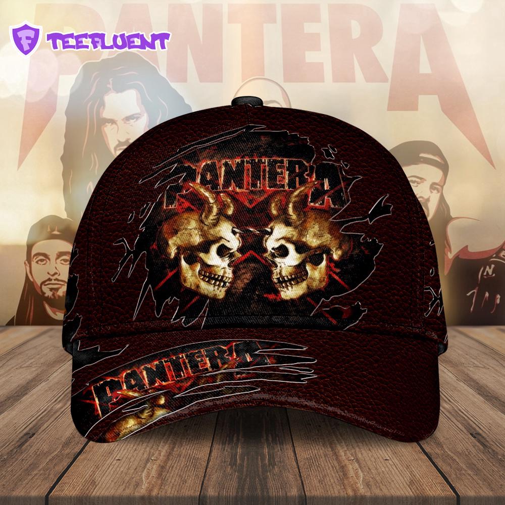 Pantera Music Skull All Over Print Classic Caps