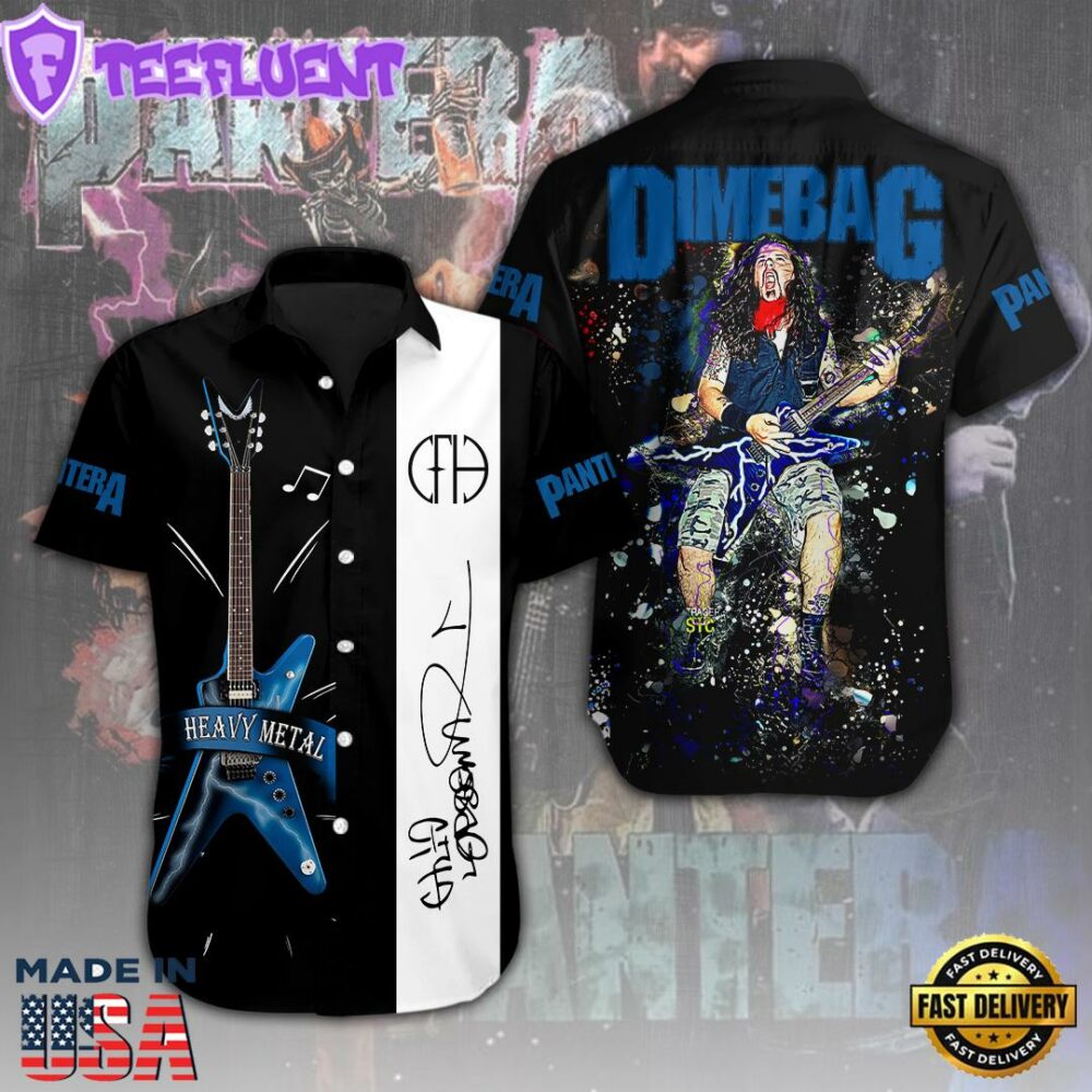 Pantera Short Sleeve Dress Shirt For Man And Women