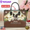 Papillon Dog Are Not Our Whole Life But They Make Our Lives Whole Leather Handbag