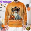 Papillon Dog In Spooky Autumn Halloween 3D Shirt