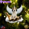 Parson Russell Terrier On The Hands Of Jesus Ornament, Gift For Christmas