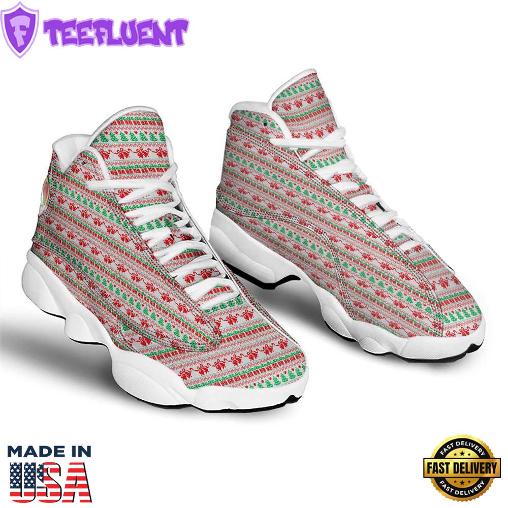 Party Knitted Christmas Print Pattern Jd13 Shoes For Men Women