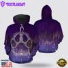 Paw Snowflake All Over Print 3D Hoodie