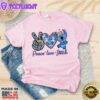 Peace Love Stitch Shirt Lilo And Stitch Disney