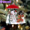 Pekingese With Snowman Christmas Ornament, Gift For Christmas