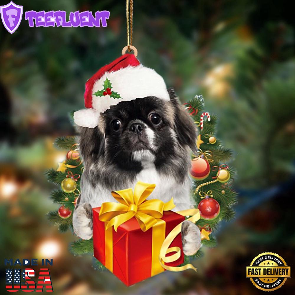 Pekingese-Dogs Give Gifts Hanging Ornament, Gift For Christmas