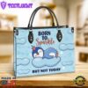 Penguin Born To Sparkle But Not Today Leather Bag Christ Gifts Leather Bags