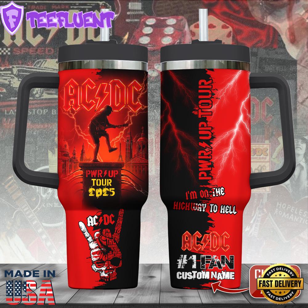 Personalized ACDC 40oz Stanley Tumbler