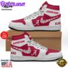 Personalized Alabama Crimson Tide Nike White Logo Design Air Jordan 1 High Top