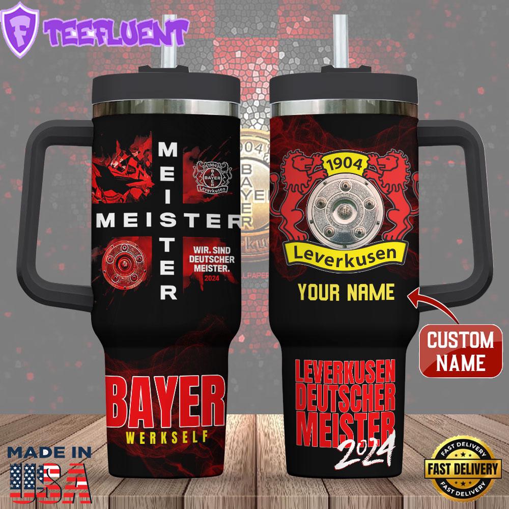Personalized Bayer Leverkusen 40oz Stanley Tumbler
