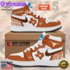 Personalized Big 12 Football Champions Texas Longhorns Nike Logo Orange White Design Air Jordan 1 High Top