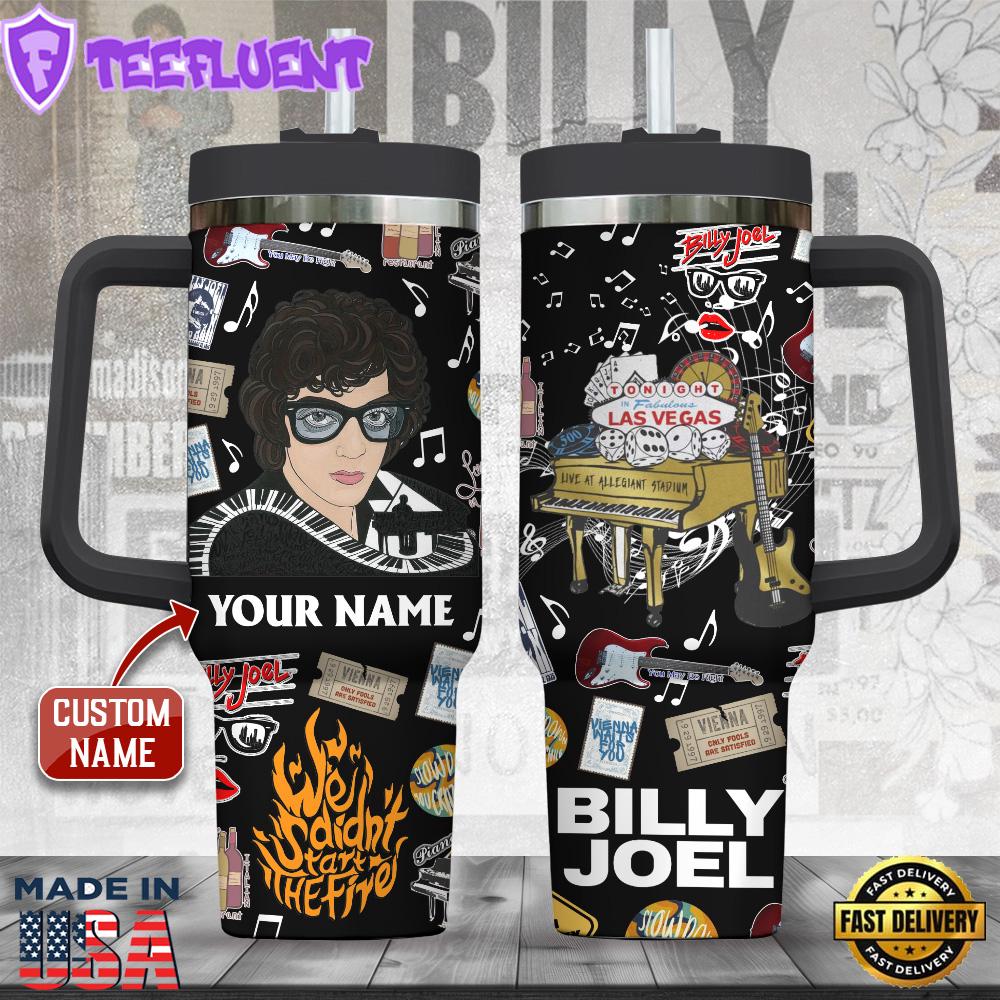 Personalized Billy Joel 40oz Stanley Tumbler