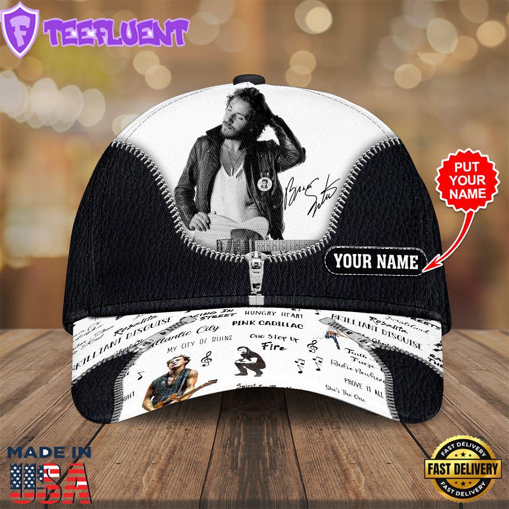 Personalized Bruce Springsteen Classic Cap 3D Hat Trendding New