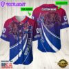 Personalized Buffalo Bills 3D Baseball Jersey Nfl Baseball Jersey Mascot Shirt For Fans