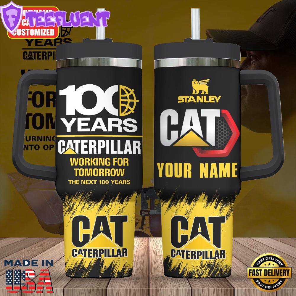Personalized Caterpillar 40oz Stanley Tumbler
