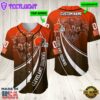 Personalized Cleveland Browns 3D Baseball Jersey Nfl Baseball Jersey Mascot Shirt For Fans