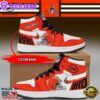 Personalized Cleveland Browns Football Orange Air Jordan 1 High Top