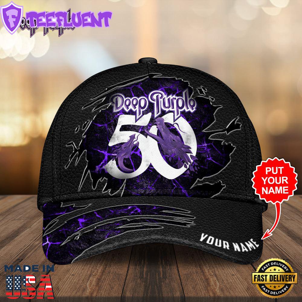 Personalized Deep Purple Classic Cap Gift Summer For Fans