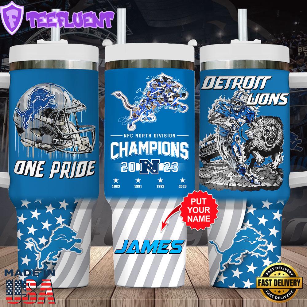 Personalized Detroit Lions New Trend 40oz Tumbler