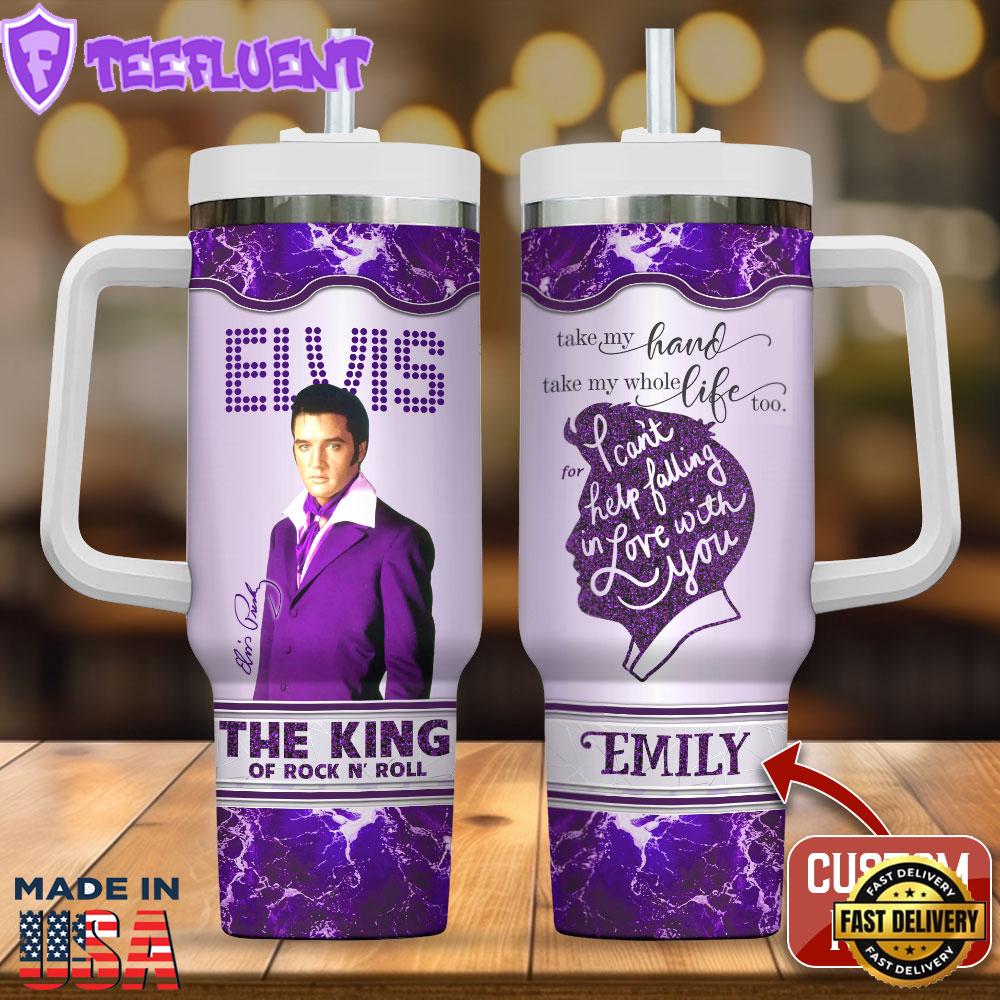 Personalized Elvis Presley 40oz Stanley Tumbler