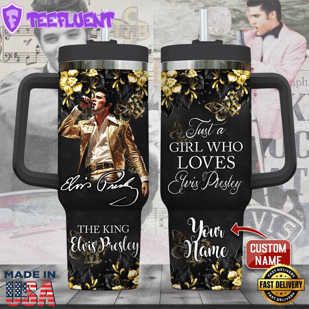 Personalized Elvis Presley Summer 40oz Tumbler