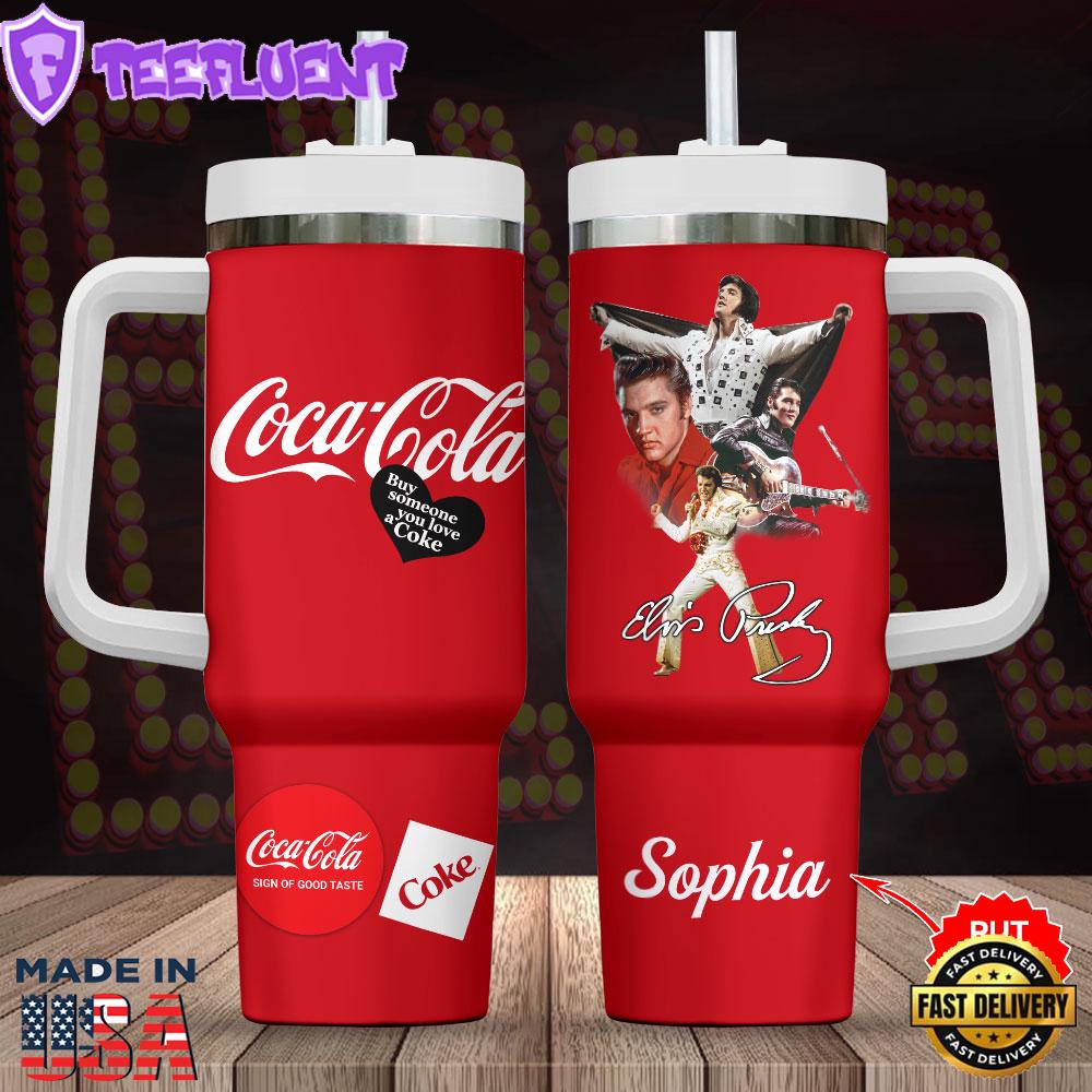 Personalized Elvis Presley x Coca Cola 40oz Stanley Tumbler