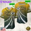 Personalized Green Bay Packers 3D Baseball Jersey Nfl Baseball Jersey Mascot Shirt For Fans